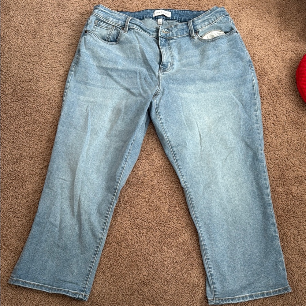 Lane Bryant Blue Straight Leg Jeans